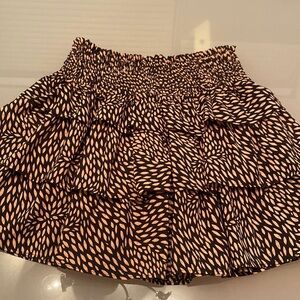 Who WhT Wear - Ruffle Print Mini Skirt | M